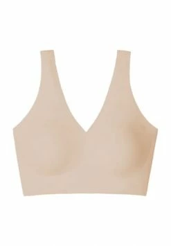 SCHIESSER Invisible Soft Bustier, V-Ausschnitt, Für Damen Nude
