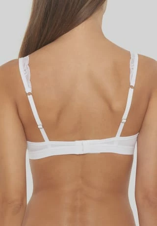 HANRO Cotton Lace Bralette, Uni, Spitze, Für Damen White 8 HANRO Cotton Lace Bralette, Uni, Spitze, Für Damen White – Bild 6