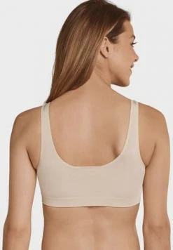 SCHIESSER Seamless Light Bustier, Nahtlos, Herausnehmbare Pads, Für Damen C4 410 NUDE -SCHIESSER Shop unnamed file 546