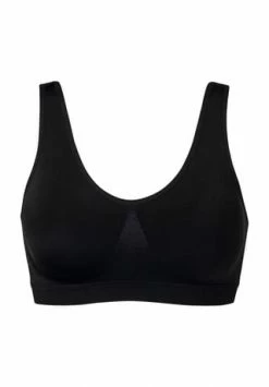 SCHIESSER Seamless Light Bustier, Nahtlos, Herausnehmbare Pads, Für Damen C0 000 SCHWARZ