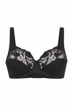 Felina Moments Bügel-BH, Spitzenapplikation, Für Damen Schwarz
