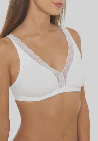 Cotton Lace Soft-BH, bügellos, Spitze, für Damen HANRO Cotton Lace Soft-BH, Bügellos, Spitze, Für Damen 0101 WHITE -SCHIESSER Shop unnamed file 62
