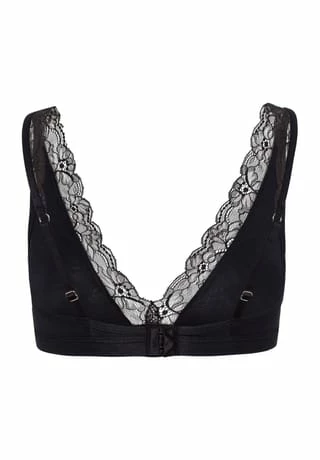 HANRO Soft Cup BH Cotton Lace Black 4 HANRO Soft Cup BH Cotton Lace Black – Bild 2