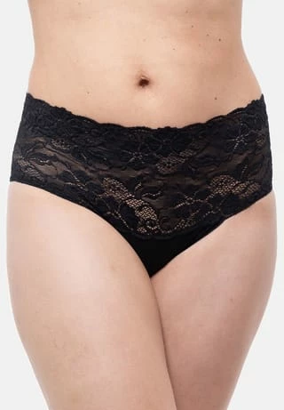 Nina Von C. Taillen Slip 3er Pack Fine Cotton Schwarz 4 Nina Von C. Taillen Slip 3er Pack Fine Cotton Schwarz – Bild 2