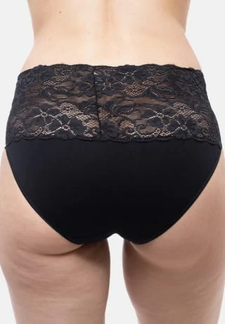 Nina Von C. Taillen Slip 3er Pack Fine Cotton Schwarz 5 Nina Von C. Taillen Slip 3er Pack Fine Cotton Schwarz – Bild 3