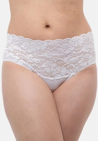 Nina Von C. Taillen Slip 3er Pack Fine Cotton Weiß 4 Nina Von C. Taillen Slip 3er Pack Fine Cotton Weiß – Bild 2