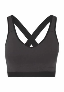 SCHIESSER Shop 27 ALEX Sport-BH "Emma", Extra Breite Multioptions-Träger, Gummibund, Für Damen ANTHRA