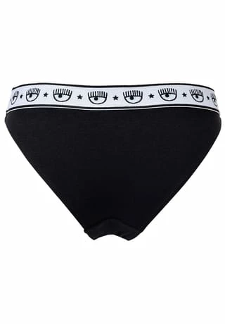 CHIARA FERRAGNI Damen String 2er Pack - Brief, Cotton Stretch, Logobund, Uni Schwarz/ Weiß 8 CHIARA FERRAGNI Damen String 2er Pack - Brief, Cotton Stretch, Logobund, Uni Schwarz/ Weiß – Bild 6