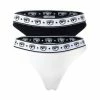 CHIARA FERRAGNI Damen String 2er Pack - Brief, Cotton Stretch, Logobund, Uni Schwarz/Weiß 2 CHIARA FERRAGNI Damen String 2er Pack - Brief, Cotton Stretch, Logobund, Uni Schwarz/Weiß -SCHIESSER Shop unnamed file 985